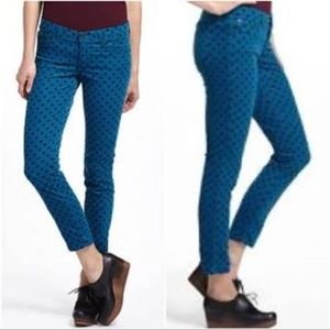 AG Stevie polka dot corduroy pants 25 EUC